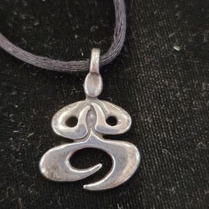 Sterling Silver Goddess Pendant Stamped "K"